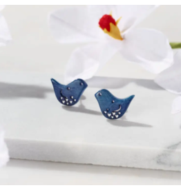 Colombia Pisco Bird Tagua Earrings, Colombia