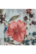 India Komal Floral & Leaf Chiffon Scarf, India