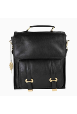India Jarni Black Leather Backpack, India