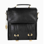CLEARANCE Jarni Black Leather Backpack