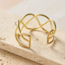 Intertwined Brass Cuff Bracelet