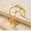 Intertwined Brass Cuff Bracelet