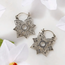 India Floral Jali Earrings