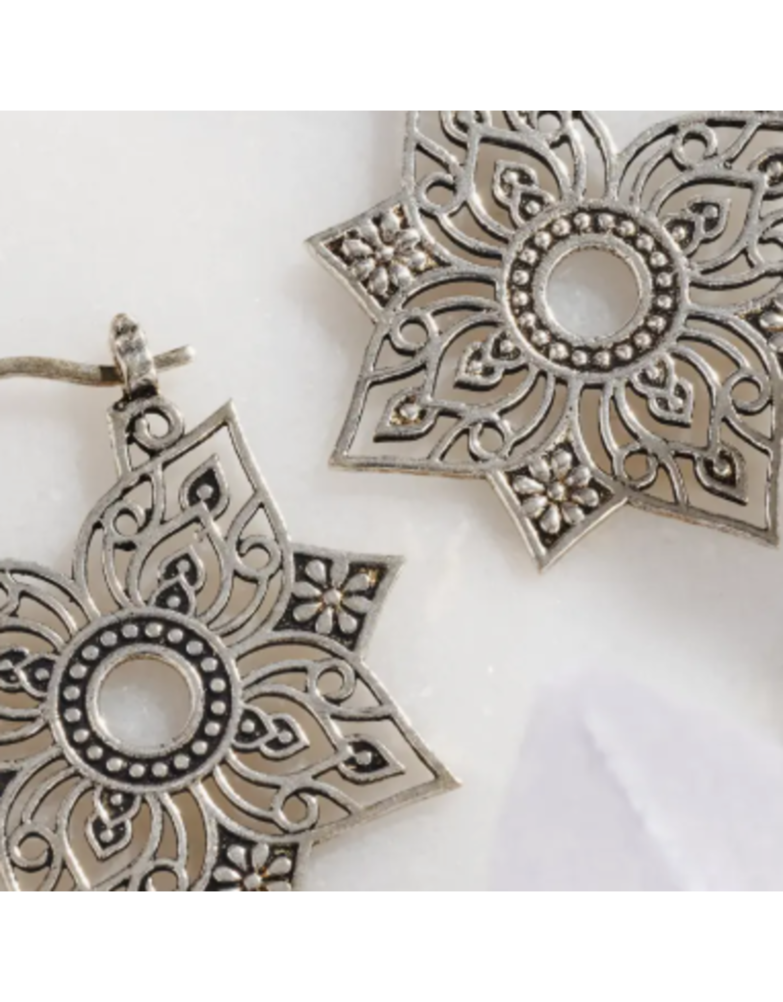 India Floral Jali Earrings, India