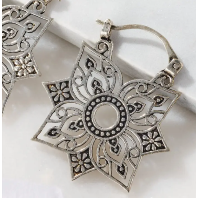 Floral Jali Earrings