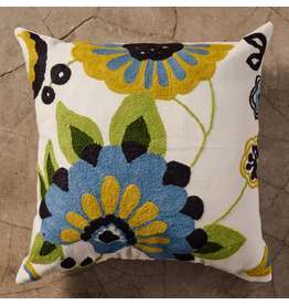 India Bela Embroidered Pillow, India