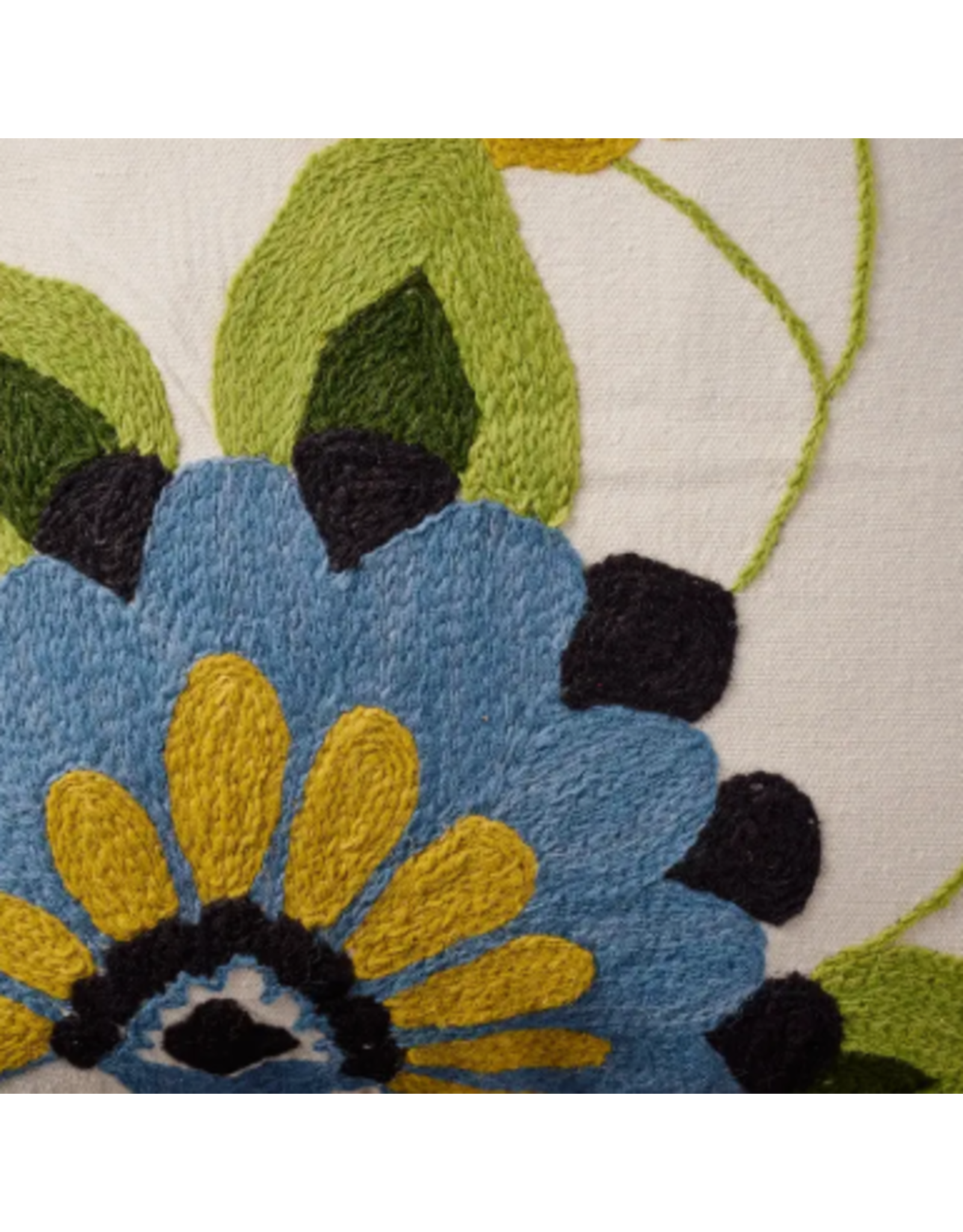 India Bela Embroidered Pillow, India