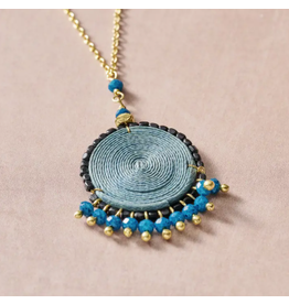 India Meera Blue Pendant Necklace, India