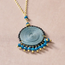 Meera Blue Pendant Necklace