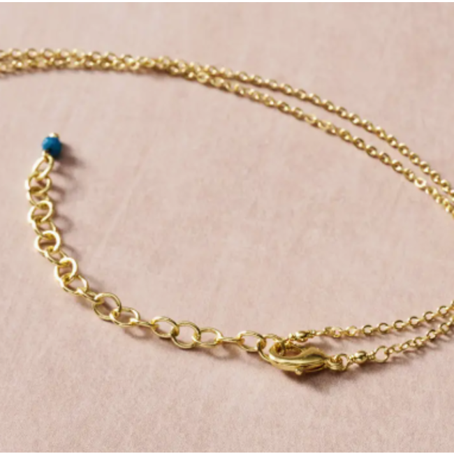 Meera Blue Pendant Necklace