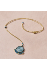 India Meera Blue Pendant Necklace, India