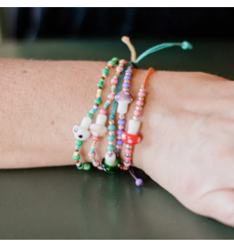 Guatemala Mushroom Beaded String Bracelet, Guatemala