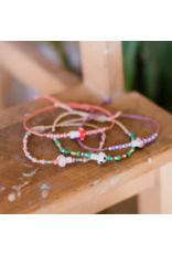 Guatemala Mushroom Beaded String Bracelet, Guatemala