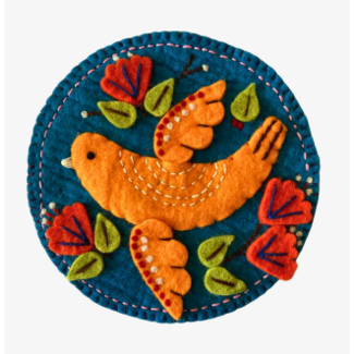 Nepal Felt Bird Kitchen Trivet
