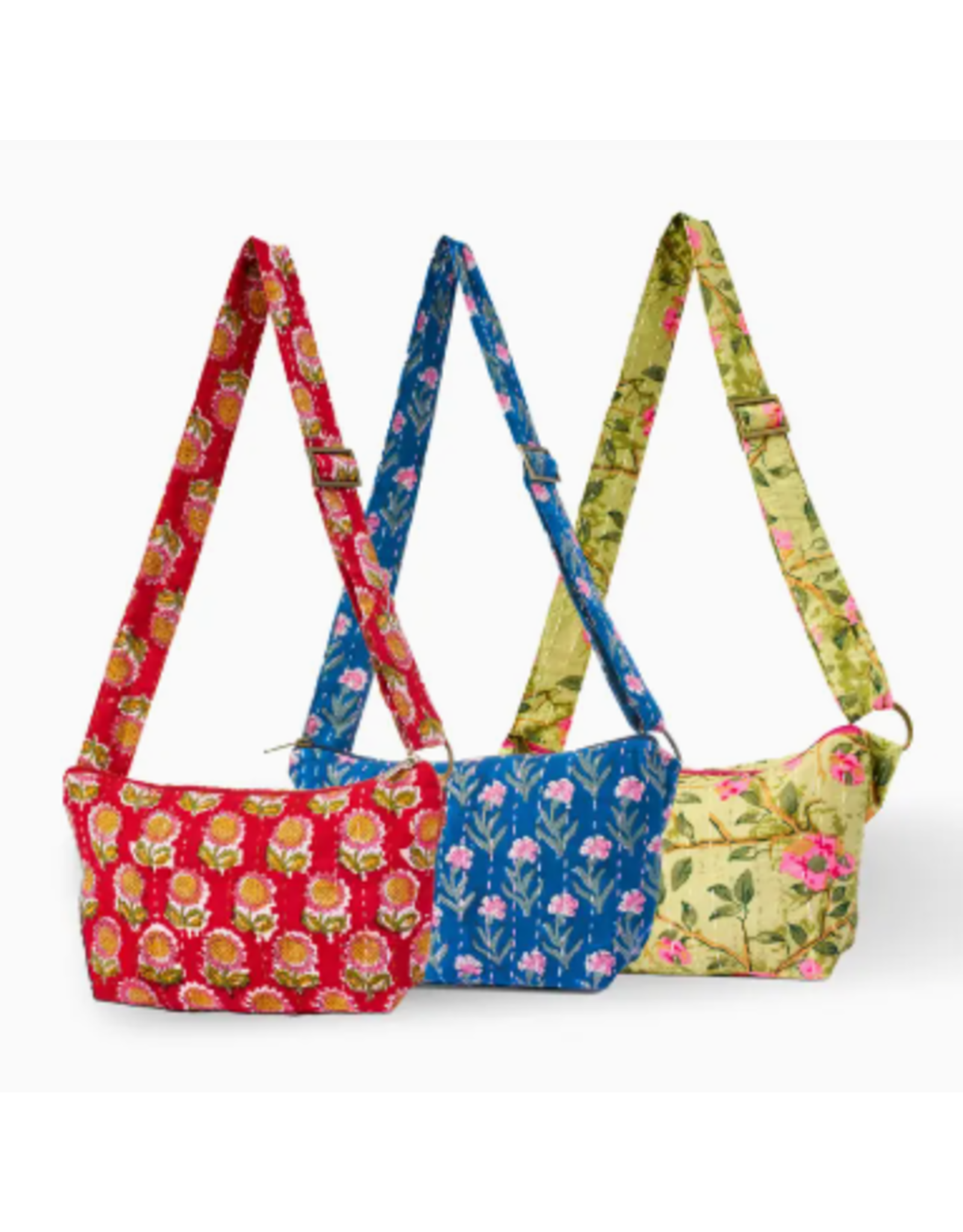 India Kantha Crossbody Sling Bag