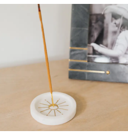 India Indukala Round Moon Incense Holder