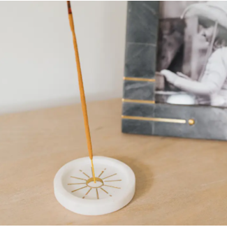 India Indukala Round Moon Incense Holder