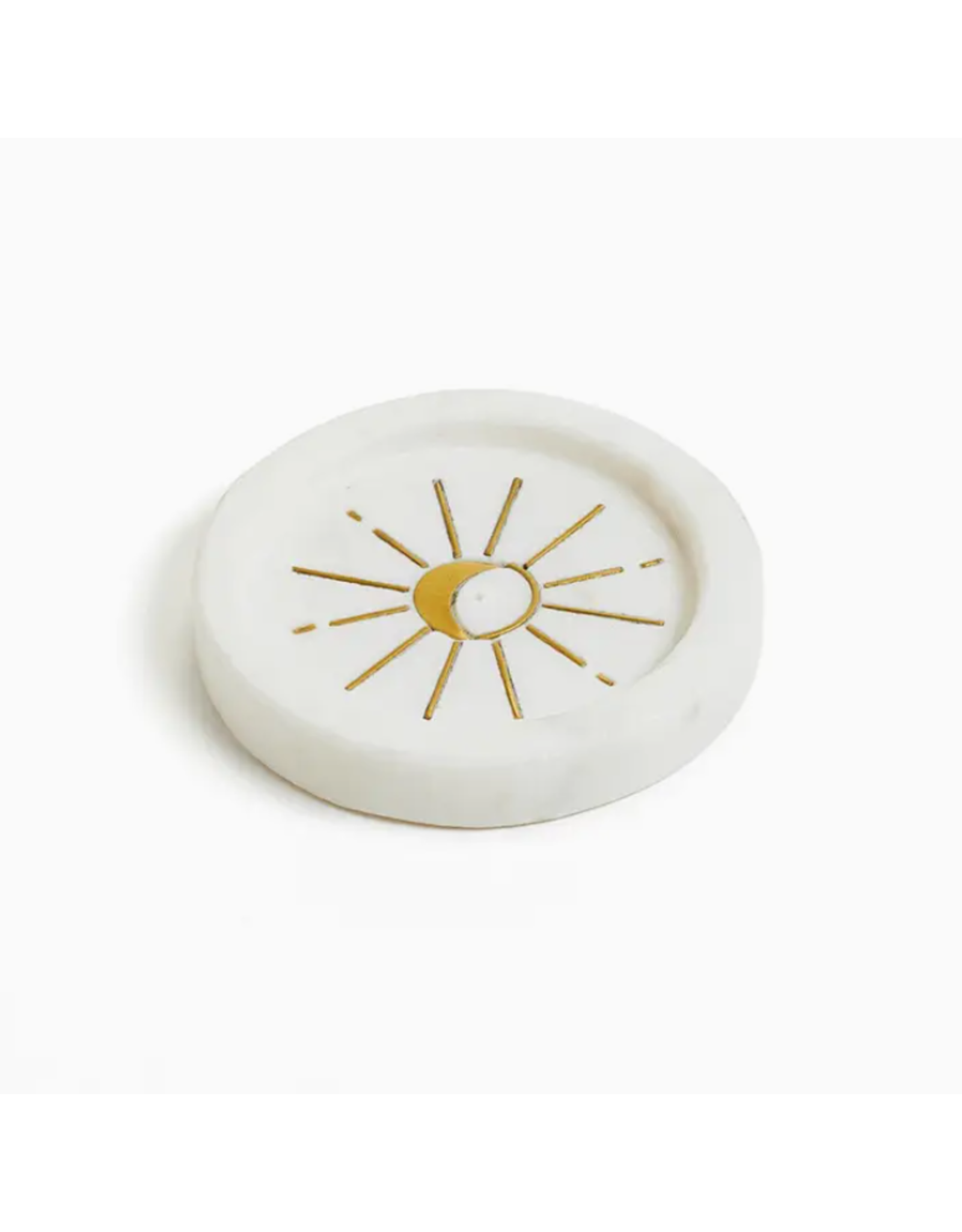 India Indukala Round Moon Incense Holder