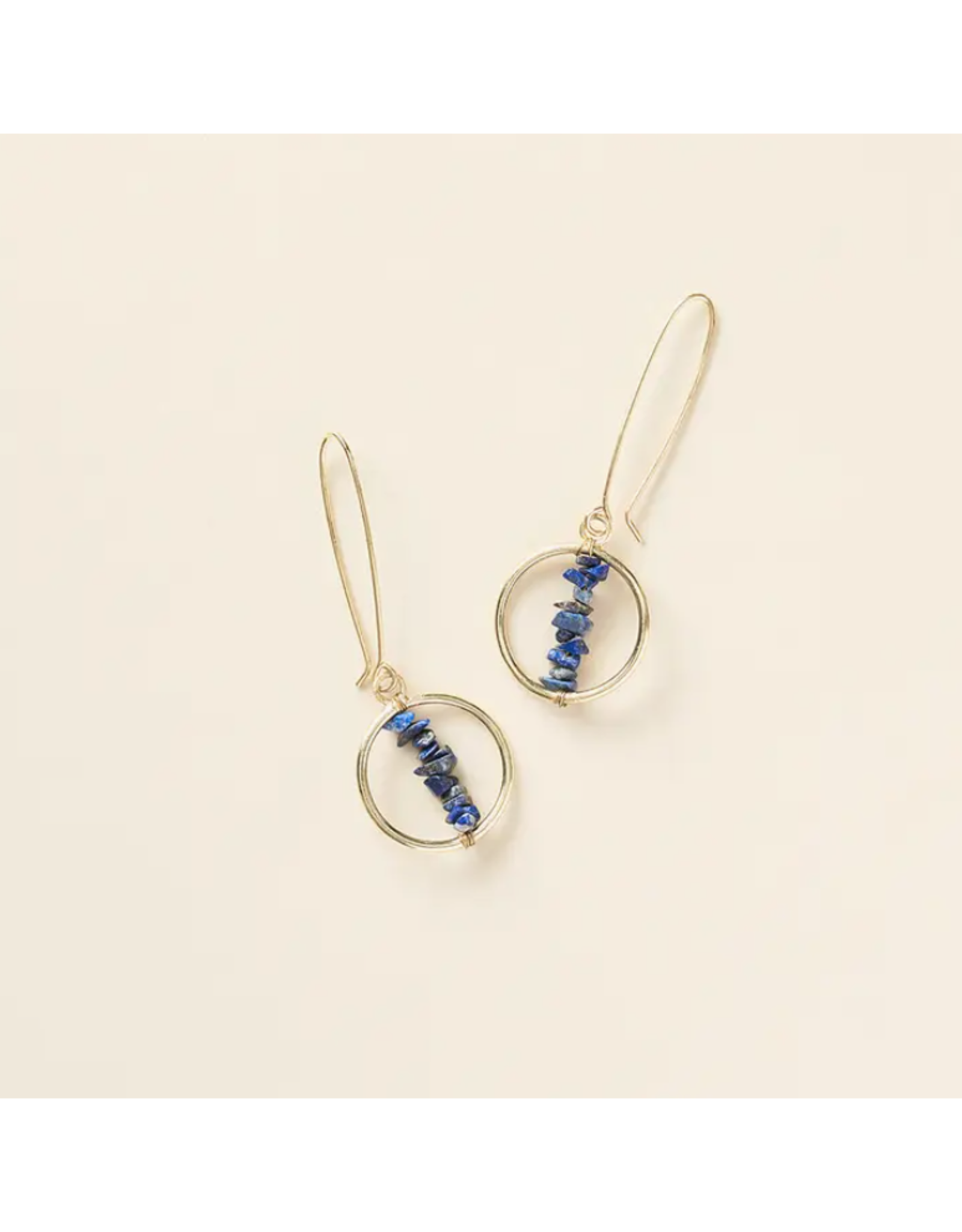 India Shamani Sodalite Drop Earrings, India