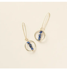India Shamani Sodalite Drop Earrings, India