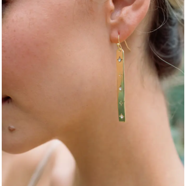 Sitara Starry Linear Earrings