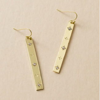 India Sitara Starry Linear Earrings