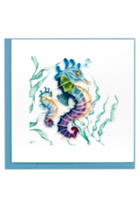 Vietnam Quilled Colourful Seahorse Card, Vietnam