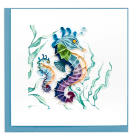 Vietnam Quilled Colourful Seahorse Card, Vietnam