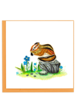Vietnam Quilled Chipmunk Card, Vietnam