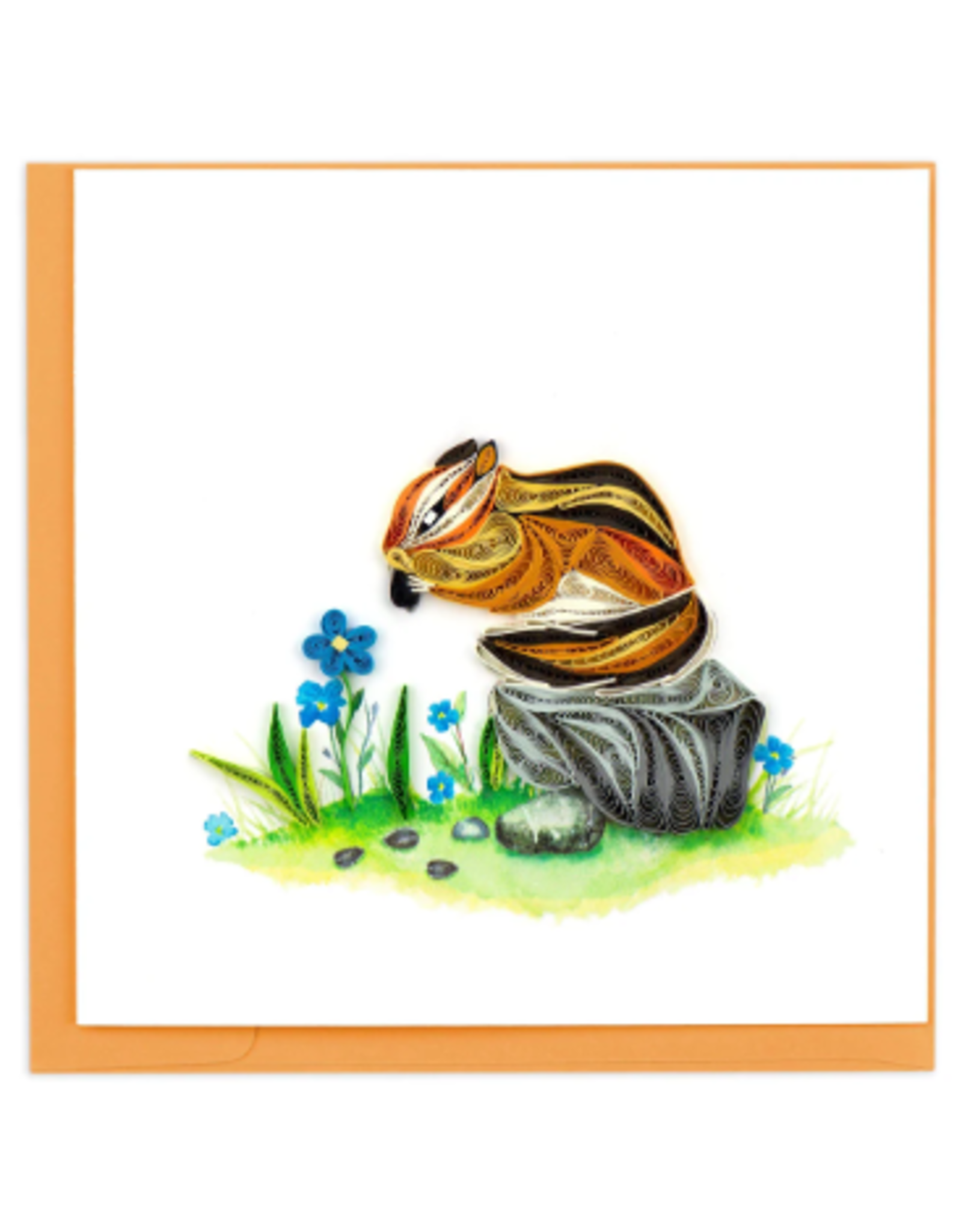 Vietnam Quilled Chipmunk Card, Vietnam