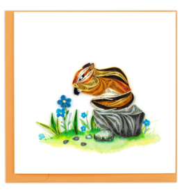 Vietnam Quilled Chipmunk Card, Vietnam