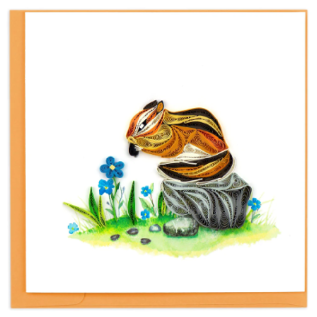 Quilled Card - Chipmunk