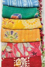 India Kantha Upcycled Sari Scarf, India
