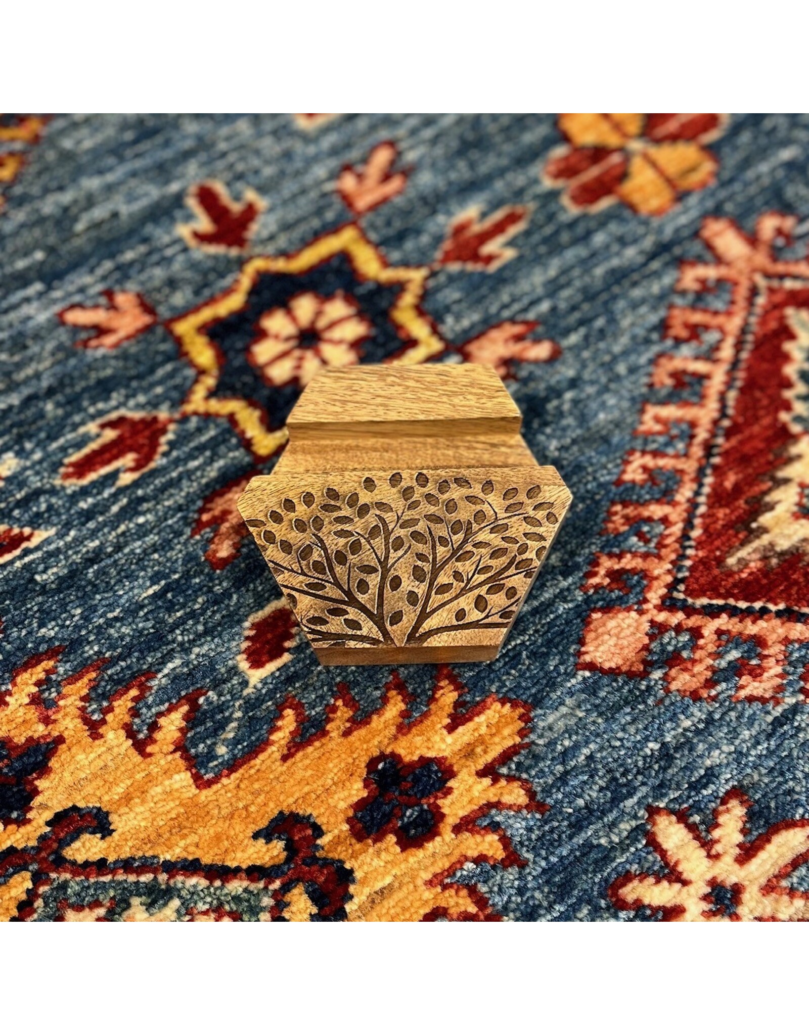India Tree Motif Phone Stand, India
