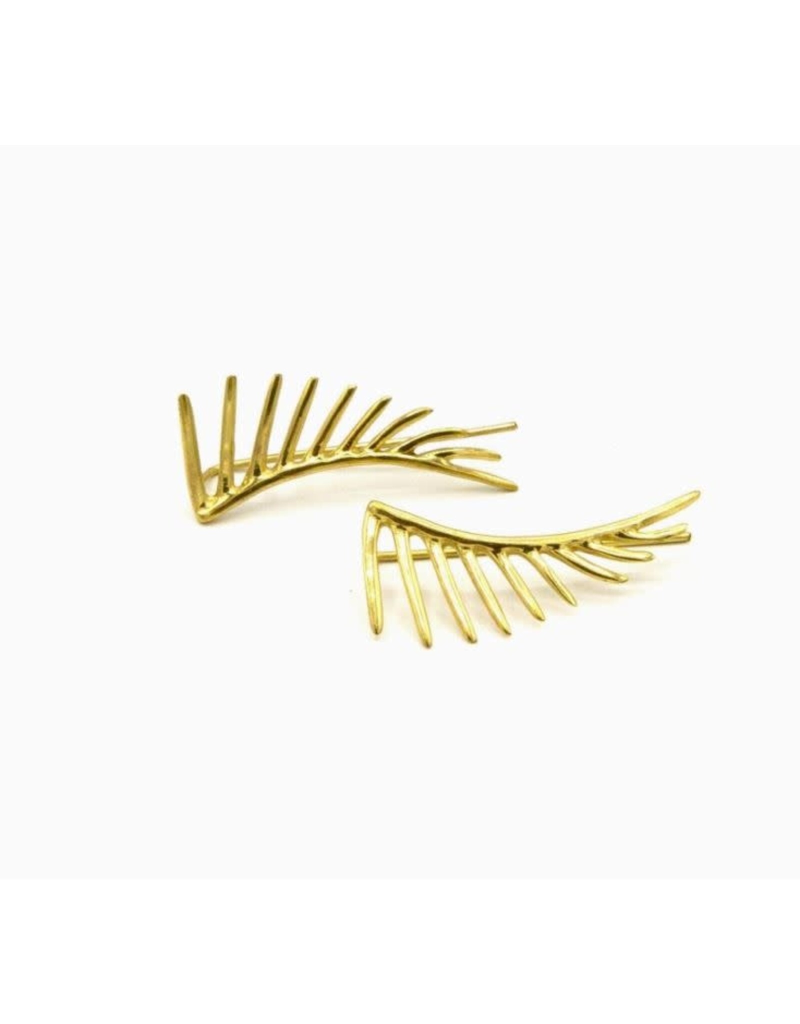 India Black Swan Winged Earrings, India