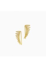 India Black Swan Winged Earrings, India