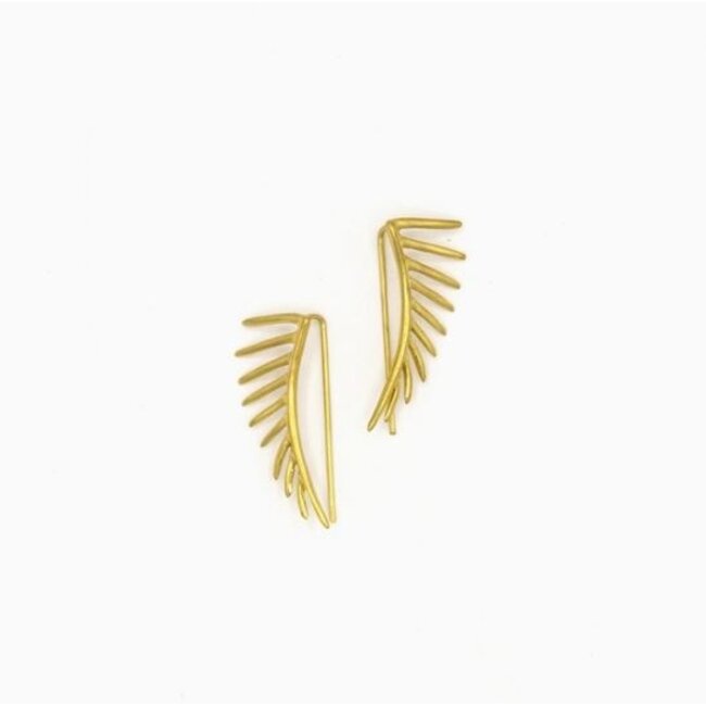 Black Swan Winged Earrings