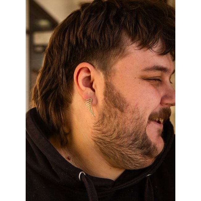 Black Swan Winged Earrings