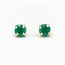 Encaged Green Onyx Studs