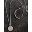 India Globe Pendant Silver Necklace