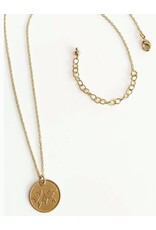 India Globe Pendant Brass Necklace, India
