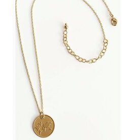 India Globe Pendant Brass Necklace, India