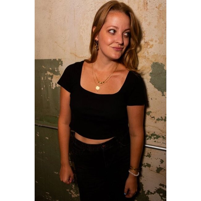 Globe Pendant Brass Necklace