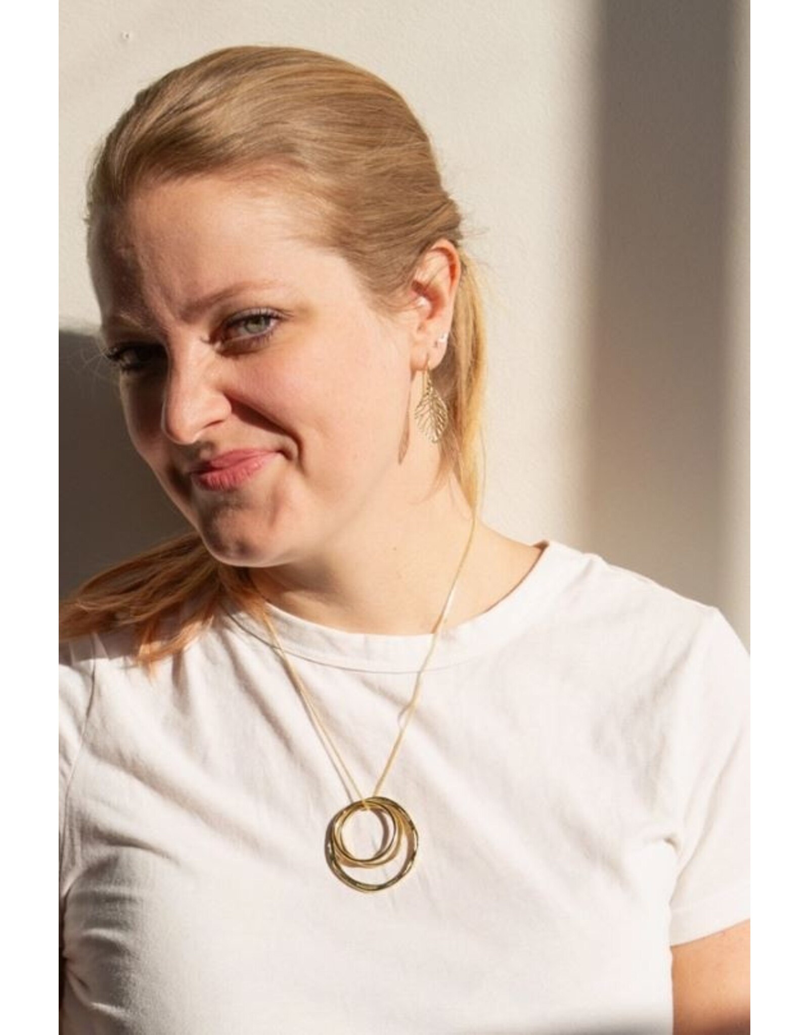India Leaf Skeleton Earrings, India