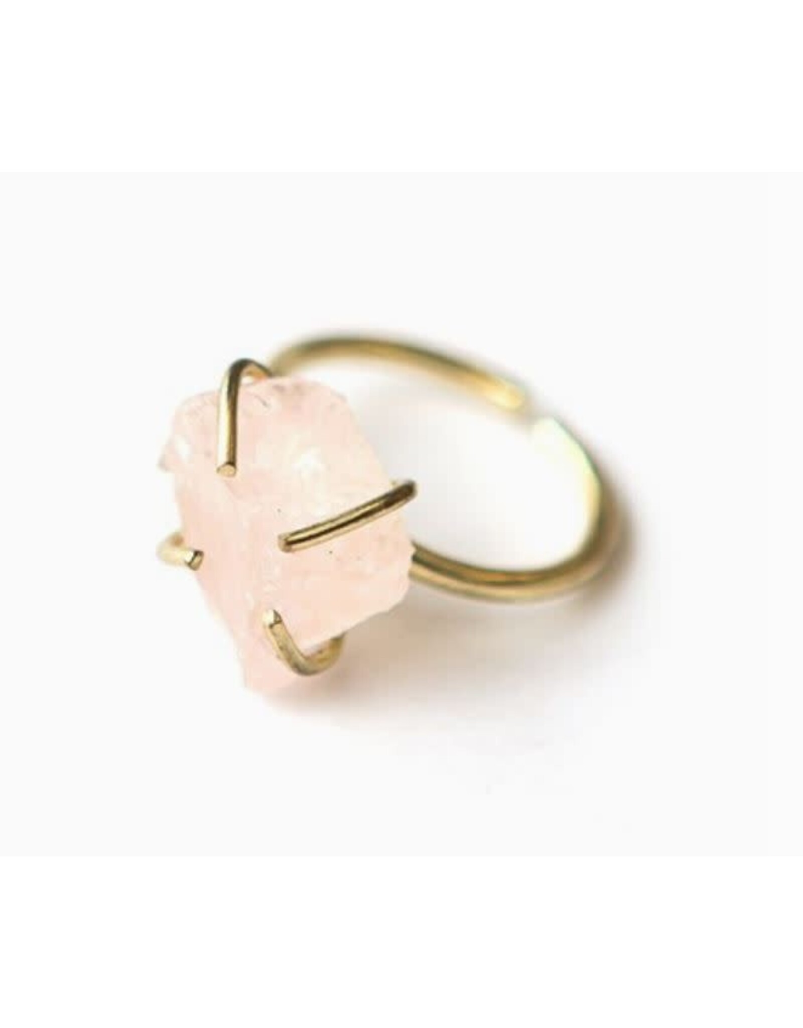 India Rose Quartz Pronged Ring, India