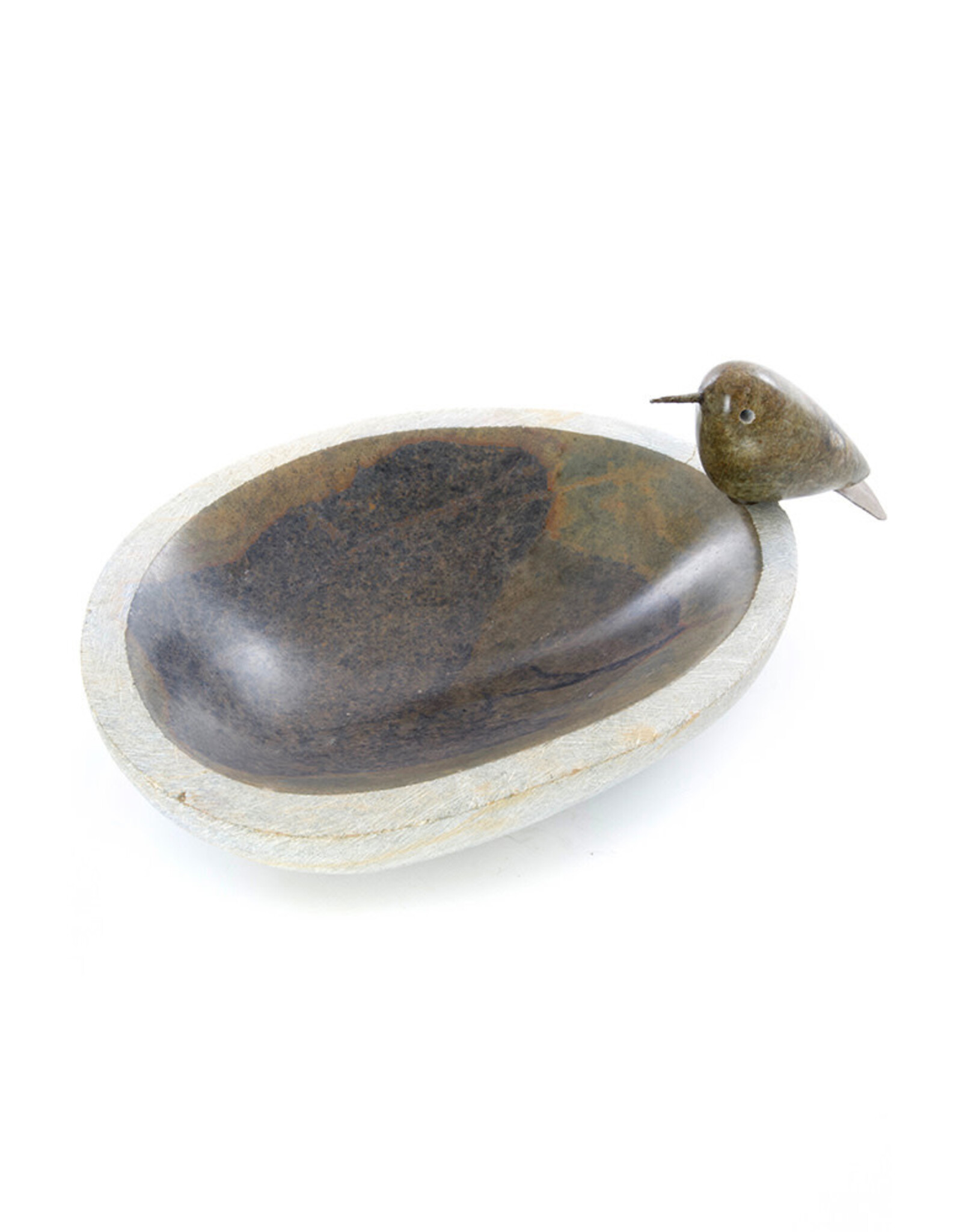 Zimbabwe Little Songbird Serpentine Birdbath, Zimbabwe