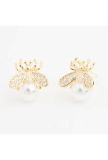 China Queen Bee Pearl Earrings, China