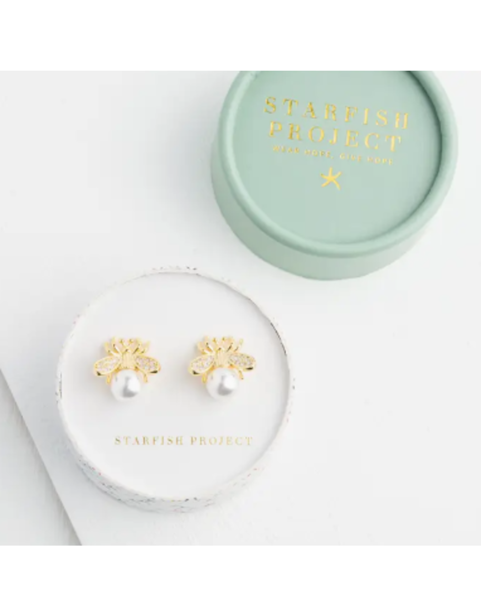 China Queen Bee Pearl Earrings, China