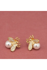 China Queen Bee Pearl Earrings, China