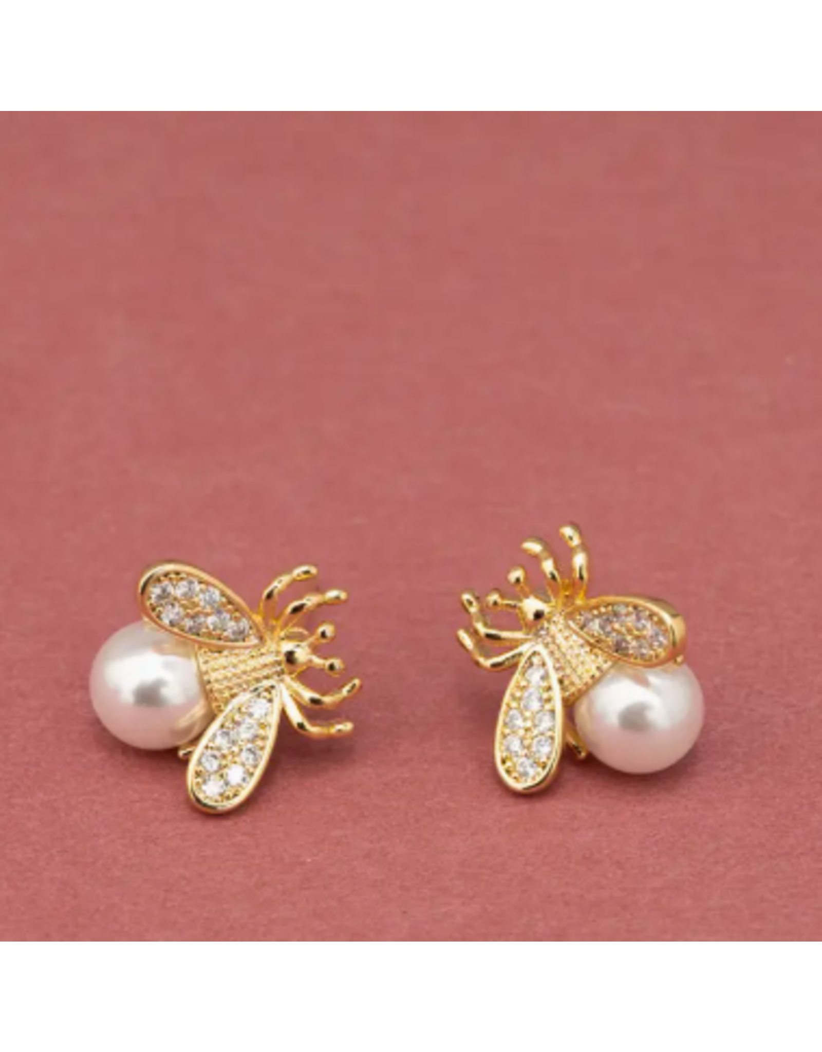 China Queen Bee Pearl Earrings, China